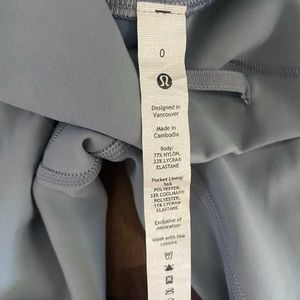 Lululemon align 23’ baby blue leggings size 0 - in excellent condition